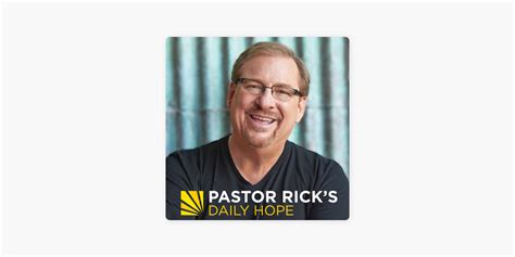 pastor rick daily hope